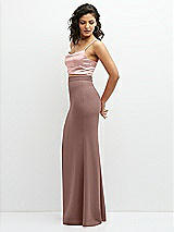 Side View Thumbnail - Sienna Crepe Mix-and-Match High Waist Fit and Flare Skirt