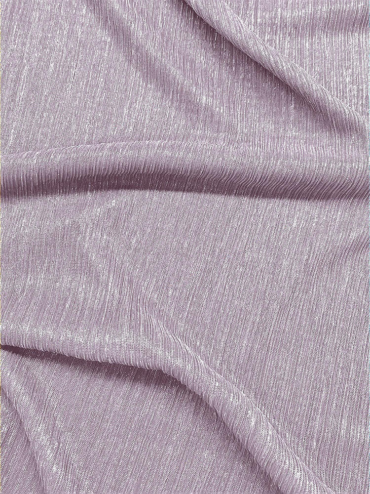 Front View - Metallic Lilac Haze Pleated Metallic Fabric by the Yard