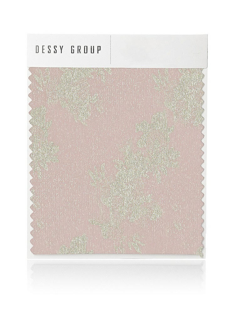 Front View - Pink Gold Foil Pleated Metallic Gold Foil Swatch