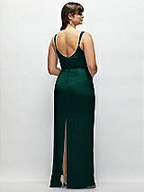 Alt View 3 Thumbnail - Evergreen Corset Midriff Crepe Column Maxi Dress