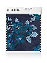 Front View Thumbnail - Midnight Navy Damask Baroque Rose Damask Swatch