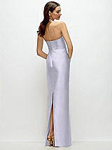 Rear View Thumbnail - Silver Dove Strapless Satin Column Dress with Back Slit