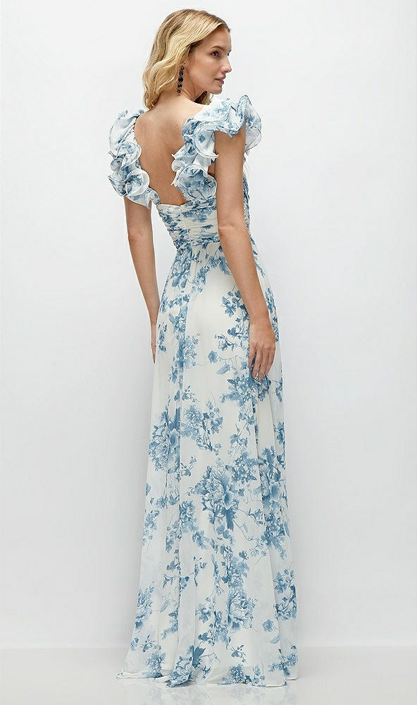 Back View - Cottage Rose Dusk Blue 1584