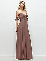 Alt View 2 Thumbnail - Sienna Convertible Ruffle Strap Chiffon Maxi Dress with Full Circle Skirt