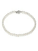 Front View Thumbnail - Natural Children's Pearl Necklace - 12.5 inch
