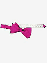 Rear View Thumbnail - Cerise Peau de Soie Bow Ties by After Six