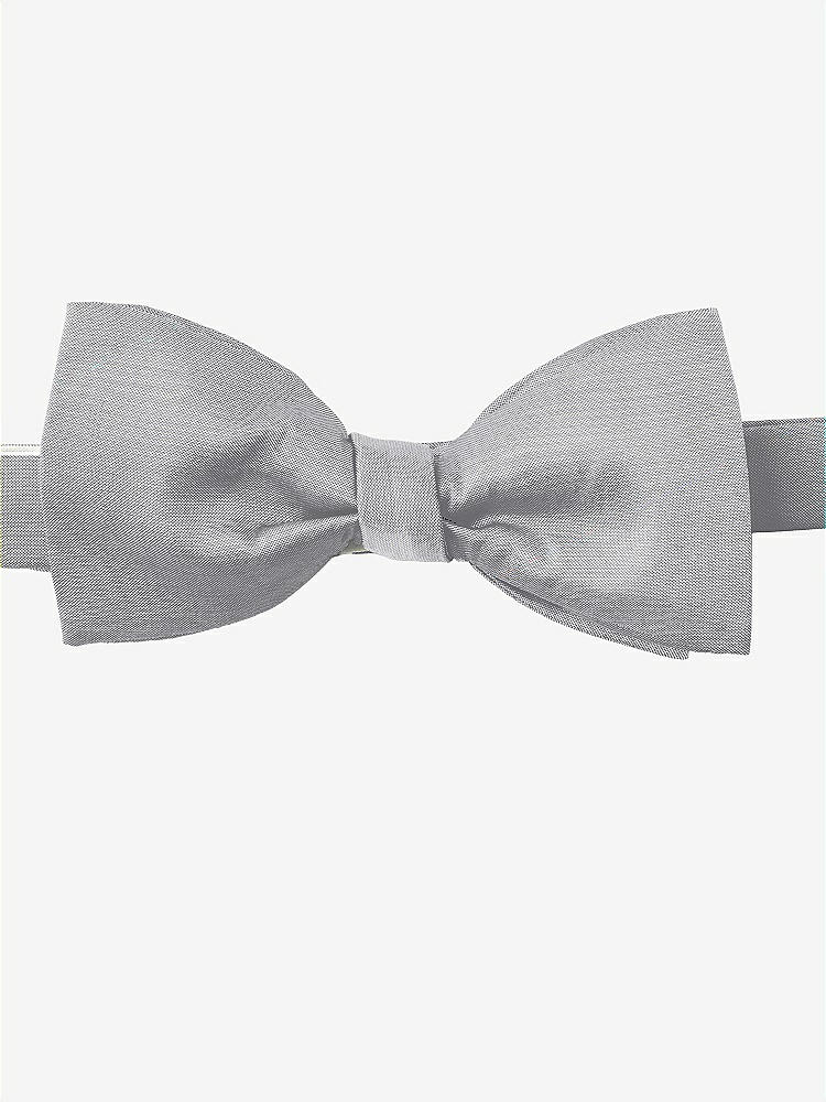 Front View - French Gray Peau de Soie Bow Ties by After Six