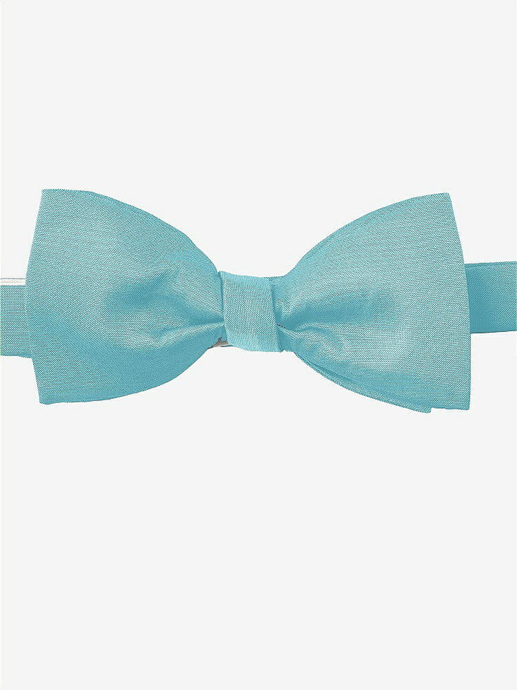 Front View - Aquamarine Peau de Soie Bow Ties by After Six