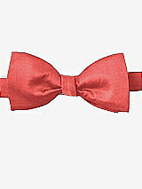 Front View Thumbnail - Perfect Coral Peau de Soie Bow Ties by After Six