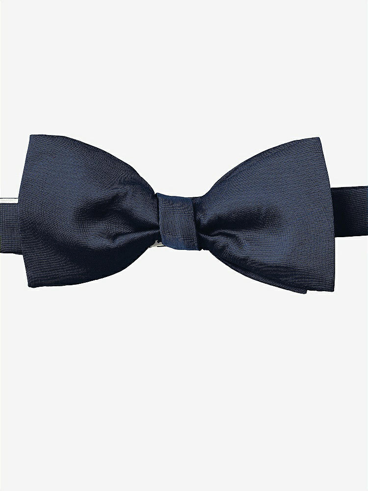 Front View - Midnight Navy Peau de Soie Bow Ties by After Six
