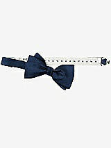 Rear View Thumbnail - Midnight Navy Peau de Soie Bow Ties by After Six
