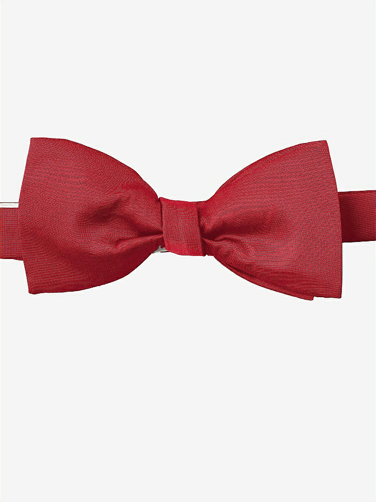 Front View - Poppy Red Peau de Soie Bow Ties by After Six