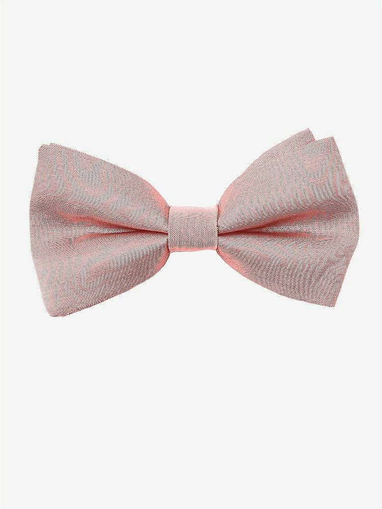 Front View - Apricot Peau de Soie Boy's Clip Bow Tie by After Six