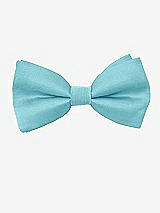 Front View Thumbnail - Aquamarine Peau de Soie Boy's Clip Bow Tie by After Six