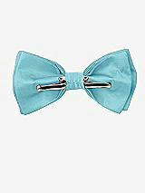 Rear View Thumbnail - Aquamarine Peau de Soie Boy's Clip Bow Tie by After Six