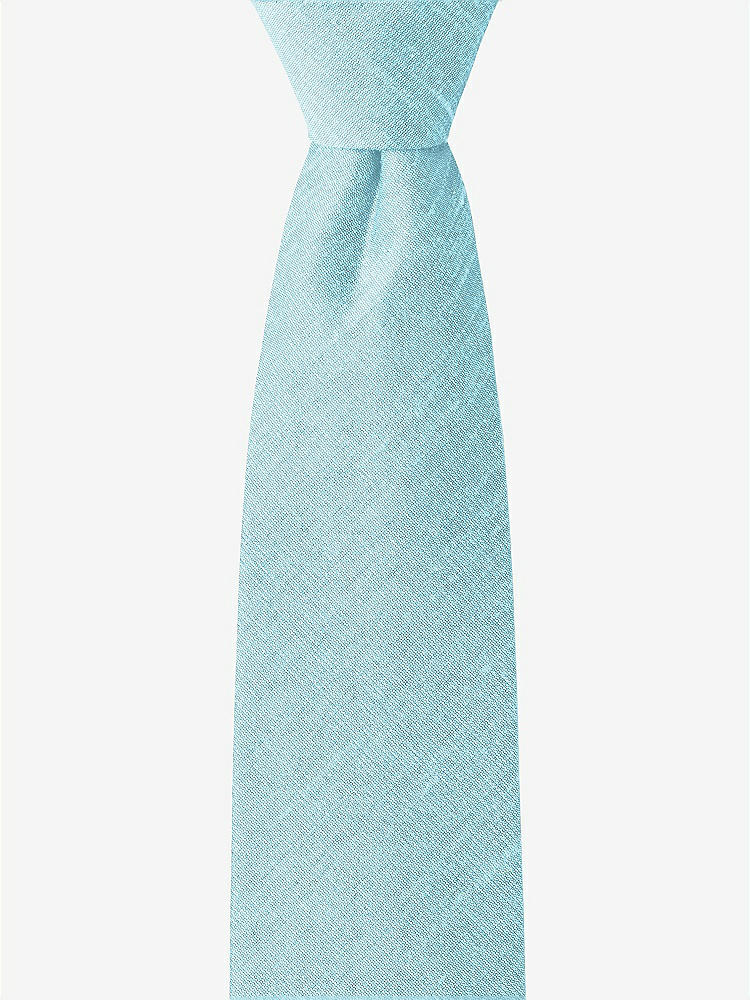 Front View - Skylark Dupioni Boy's 14" Zip Necktie by After Six