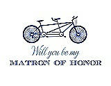 Front View Thumbnail - Sapphire & Cornflower Will You Be My Matron of Honor Card - Bike