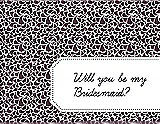 Front View Thumbnail - Italian Plum & Ebony Will You Be My Bridesmaid Card - Petal