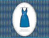 Front View Thumbnail - Cerulean & Oyster Will You Be My Maid of Honor Card - Dress