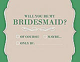 Front View Thumbnail - Cameo & Juniper Will You Be My Bridesmaid Card - Checkbox