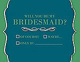 Front View Thumbnail - Caspian & Juniper Will You Be My Bridesmaid Card - Checkbox