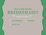 Front View Thumbnail - Sand & Juniper Will You Be My Bridesmaid Card - Checkbox