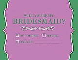 Front View Thumbnail - Tulip & Juniper Will You Be My Bridesmaid Card - Checkbox