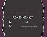 Front View Thumbnail - Graphite & Italian Plum Will You Be My Maid of Honor Card - Checkbox
