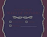 Front View Thumbnail - Amethyst & Italian Plum Will You Be My Maid of Honor Card - Checkbox