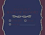 Front View Thumbnail - Blueberry & Italian Plum Will You Be My Maid of Honor Card - Checkbox