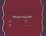 Front View Thumbnail - Burgundy & Italian Plum Will You Be My Maid of Honor Card - Checkbox