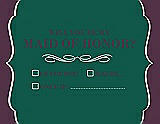 Front View Thumbnail - Hunter Green & Italian Plum Will You Be My Maid of Honor Card - Checkbox