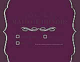 Front View Thumbnail - Wild Berry & Italian Plum Will You Be My Maid of Honor Card - Checkbox
