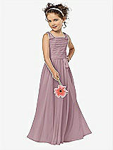 Front View Thumbnail - Dusty Rose Flower Girl Style FL4033