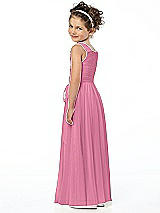 Rear View Thumbnail - Orchid Pink Flower Girl Style FL4033