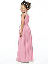 Rear View Thumbnail - Peony Pink Flower Girl Style FL4033