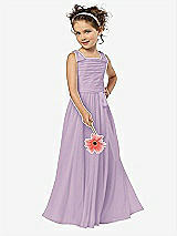 Front View Thumbnail - Pale Purple Flower Girl Style FL4033