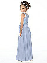 Rear View Thumbnail - Sky Blue Flower Girl Style FL4033