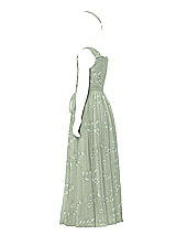 Rear View Thumbnail - Vintage Primrose Sage Flower Girl Style FL4033