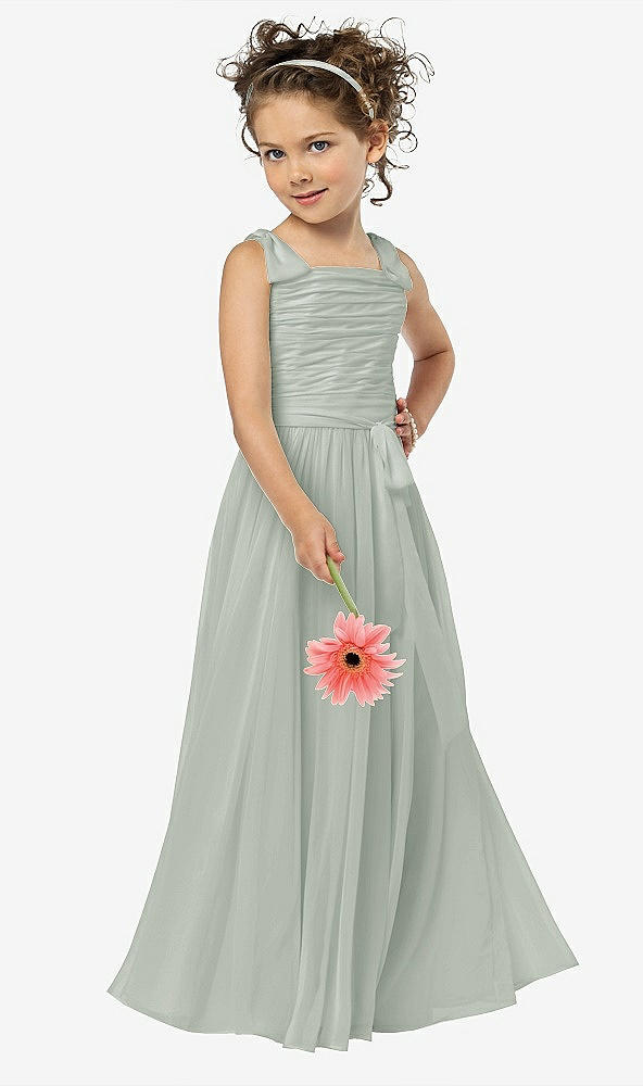 Front View - Willow Green Flower Girl Style FL4033