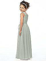 Rear View Thumbnail - Willow Green Flower Girl Style FL4033