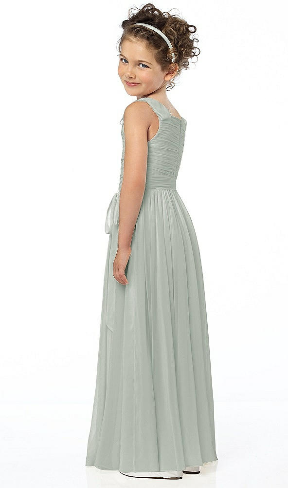 Back View - Willow Green Flower Girl Style FL4033