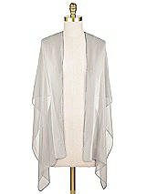 Front View Thumbnail - Oyster Sheer Crepe Stole