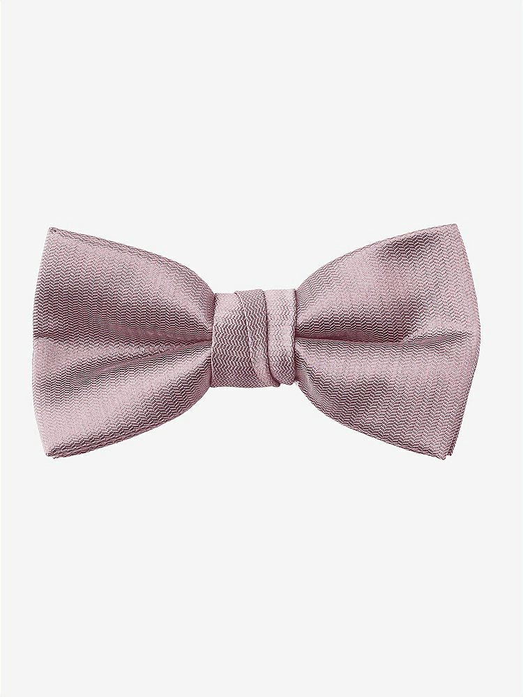 Front View - Dusty Rose Yarn-Dyed Boy's Bow Tie by After Six
