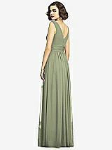 Alt View 5 Thumbnail - Sage Sleeveless Draped Chiffon Maxi Dress with Front Slit