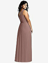 Alt View 2 Thumbnail - Sienna Sleeveless Draped Chiffon Maxi Dress with Front Slit