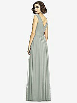 Alt View 5 Thumbnail - Willow Green Sleeveless Draped Chiffon Maxi Dress with Front Slit