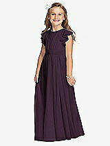 Front View Thumbnail - Aubergine Flower Girl Dress FL4038