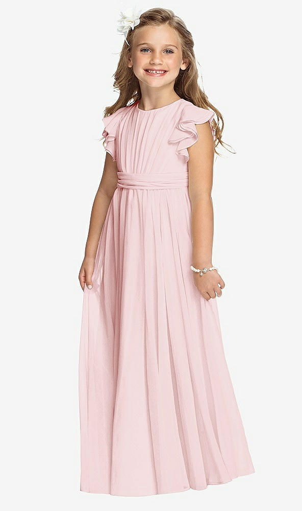 Front View - Ballet Pink Flower Girl Dress FL4038