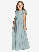 Front View Thumbnail - Morning Sky Flower Girl Dress FL4038